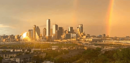 Dallas double rainbow
